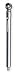 Westward 2HKW7 Tire Pressure Gauge, Pencil, 50 PSI