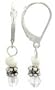 Brook: White Cultured Pearl and Bead Earrings