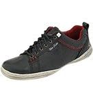 Ecko Unltd Hinds | Mens Shoes Black Leather Red and Silver Trim by ecko unltd Marc Ecko