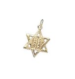 Star of David, 14K Gold Charm