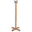 Acorn Solid Oak Executive Coat & Hat Stand with Umbrella Ring by Acorn 