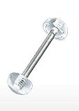 Clear Button Barbell