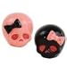 Pink & Black Skull Salt and Pepper Shaker Set, Goth or Halloween
