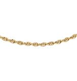 14kt. Gold, 20 &acute; Glitter Rope Necklace - B0000T7AD6