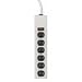 Power Strip,6 Outlet,125 Volts,15 amps,6 Cord,Light Gray (CCS55156)