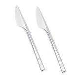 100 Einweg Messer, PS  Economy  16,5 cm transparent