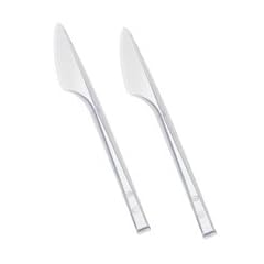 100 Einweg Messer, PS "Economy" 16,5 cm transparent