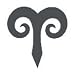 ARIES ZODIAC SIGN Temporary Tattoo 2x2