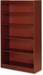 Lorell High Quality Veneer Five Shelf Panel Bookcase in Cherry