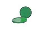 5 Gallon Plastic Plain Lid - Green. Package of 5