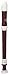 Yamaha Simulated Rosewood 300-Series 3-Piece C-Soprano Recorder