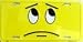 Smile Face Lost and Confused License Plate
