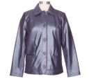 Review   / Dialogue Princess Seam Pearlized Metallic Leather Jacket