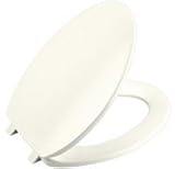KOHLER K-4658-96 Brevia Round-Front Toilet Seat, Biscuit