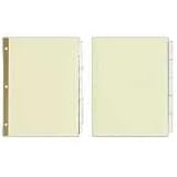 Oversize Ring Binder Indexes, 5-Tabs, 11x9-1/4, Multicolor