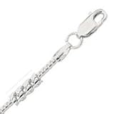 14k White Gold 16 Inch X 1.8 mm Franco Chain Necklace