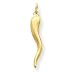 14k Italian Horn Charm