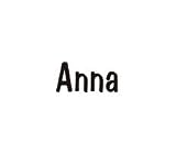 Clearly Charming Name Anna RED HEART Laser Italian Charm Link
