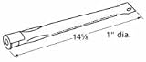 Music City Metals 14251 Stainless Steel Burner Replacement for Select Gas Grill Models by BBQ Tek - Bond and Others
