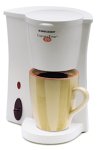 Black & Decker DCM7 Cup-At-A-Time Coffeemaker, White