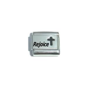 Cross Laser Italian Charm