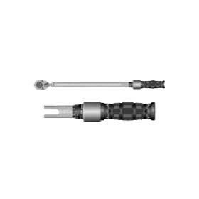 1/4 In Dr Torque Wrench - Ergonomic Micro Adjustable - Plastic Handle - Ratchet Head - 20-150 In/Lb