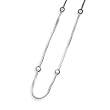 Sterling Silver 18 Beaded Necklace - 18 Inch