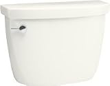 KOHLER Cimarron Toilet Tank with Left-Hand Trip Lever, Black Black #4634-7