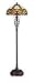 Lite Source C6667 Tryphena Floor Lamp, Antique Brown with Tiffany Shade