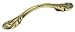 3'' CTC Burnished Brass Oak Leaf Pull
