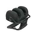 Human Touch Ottoman 2.0 Robotic Calf and Foot Massager, Black Microsuede