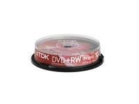 TDK DVD+RW Rohlinge 4.7GB 4x 10er Spindel