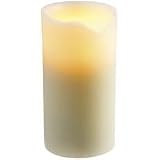 BATTERY FLICKERING CANDLE 3 x 6 WHITE