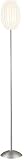 Egg Floor Lamp With White Pleated Shade