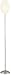 Egg Floor Lamp With White Pleated Shade