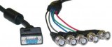 6ft HD15 SVGA Male to 5x BNC Male Double-Shielded Black Cable With Ferrite Bead