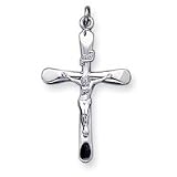 Sterling Silver Crucifix Pendant with 20 Inch Sterling Silver Chain