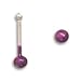 2mm Purple Enamel Nose Stud. Nose Studs are sold in pairs.