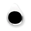 Sterling Silver Onyx Pendant with Chain - 16 Inch