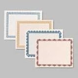 PARCHMENT PAPER CERTIFICATES, 8-1/2 X 11, RED CROWN BORDER, 50 PER PACK