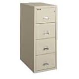 Insulated Four-Drawer Vertical File, 31-9/16 Deep, Legal Size, Parchment (FIR42131CPA)