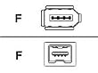 Apple Firewire cable 4 to 6 pin 0.5 Meter