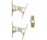 Wood Technology WM-1 Universal Satellite Speaker Wall Mounts, White