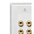 Radio Shack Gold Series 4-Terminal Speaker Wall Plate by 