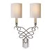 Studio: Eric Cohler Catherine Wall Sconce in Polished Nickel with Natural Paper Shades by Visual Comfort SC2160PN-NP