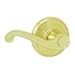 Schlage F10VFLA605 Flair Passage Lever, Bright Brass