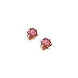 14kt. Yellow Gold Child's Ruby Stud Earrings
