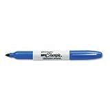 Sharpie Permanent Marker, Fine Point, Blue Ink, Sold as 1 each