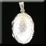 Sterling Silver Oval Medical ID Locket with Caduceus Medical Symbol (*On Sale, reg $29.95)