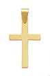 14K LARGE STAMPED CROSS FITS 2MM